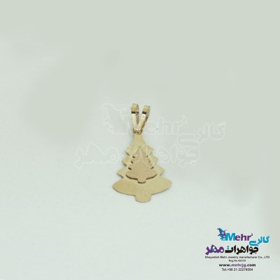 آویز طلا - طرح کاج