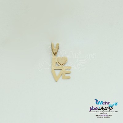 آویز طلا - طرح LOVE