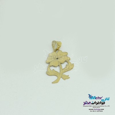 آویز طلا - طرح گل