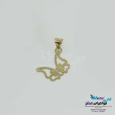 آویز طلا - طرح پروانه