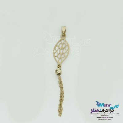 آویز طلا - طرح قطره