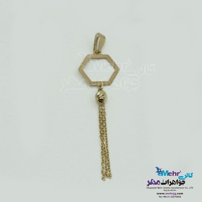 آویز طلا - طرح هندسی