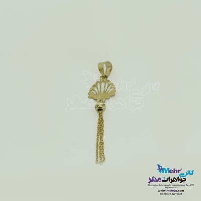 آویز طلا - طرح صدف