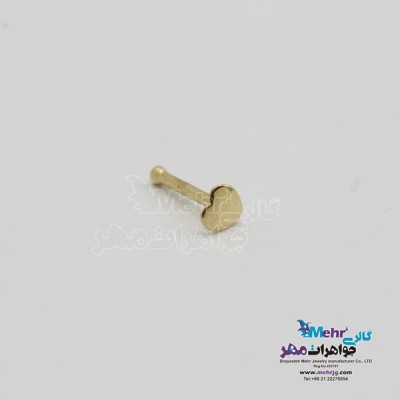 پیرسینگ طلا - طرح قلب