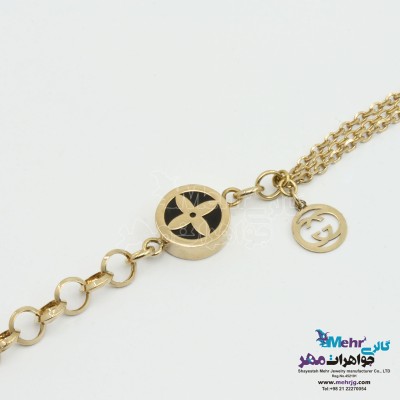 دستبند طلا - طرح شنل