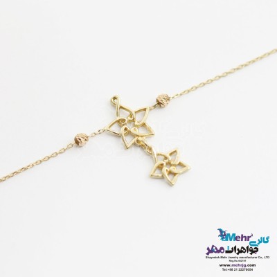 دستبند طلا - طرح ستاره پنج پر