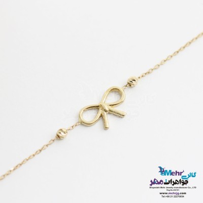 دستبند طلا - طرح پاپیون