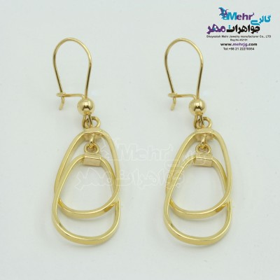 گوشواره طلا - طرح هندسی