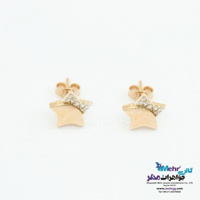 گوشواره طلا - طرح ستاره