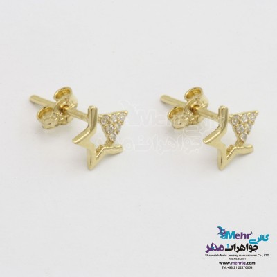 گوشواره طلا - طرح ستاره