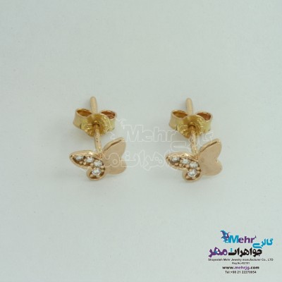 گوشواره طلا - طرح پروانه
