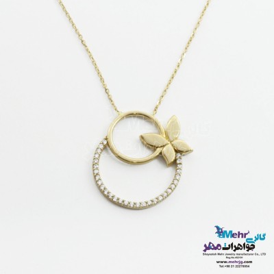 گردنبند طلا - طرح پروانه