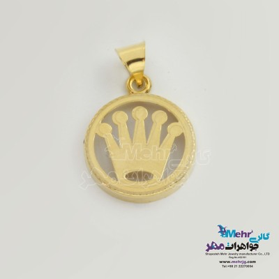 آویز طلا - طرح تاج