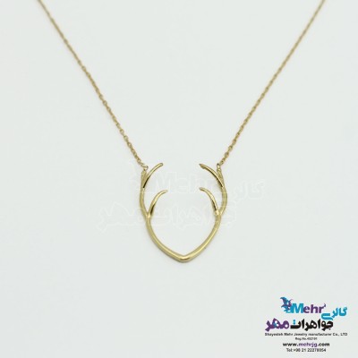 گردنبند طلا - طرح شاخ گوزن