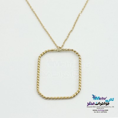 گردنبند طلا - طرح هندسی