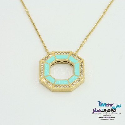 گردنبند طلا - طرح هندسی