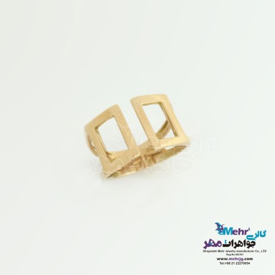 انگشتر طلا - طرح هندسی