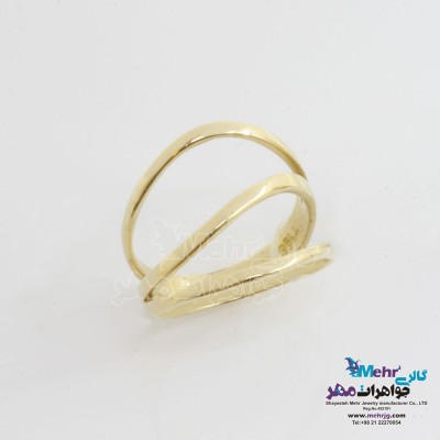 انگشتر طلا - طرح موج