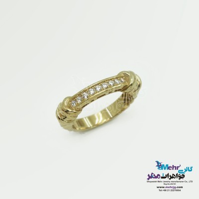 انگشتر طلا - طرح پیچک