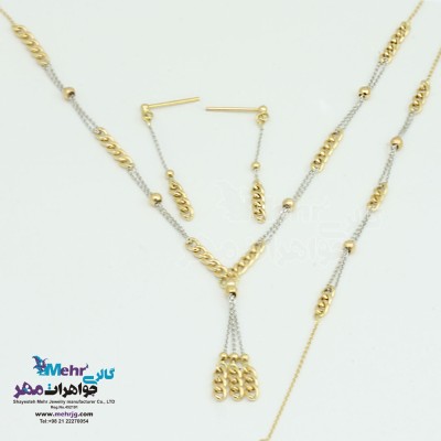 سرویس طلا - گردنبند - دستبند - گوشواره - طرح کارتیه