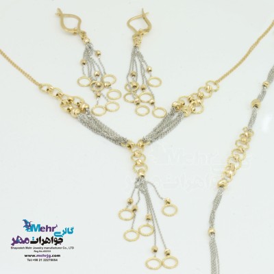 سرویس طلا - گردنبند - دستبند - گوشواره - طرح حلقه