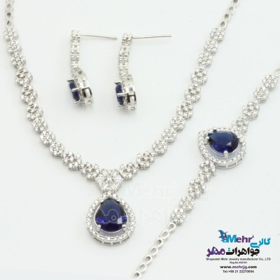 سرویس طلا - گردنبند - دستبند - گوشواره - طرح اشک