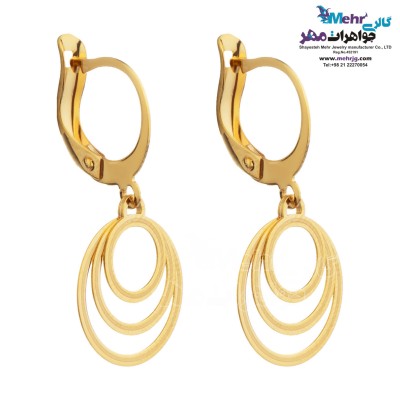 گوشواره طلا - طرح هندسی