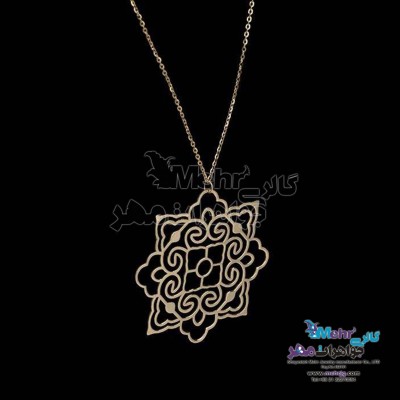 گردنبند طلا - طرح اسلیمی