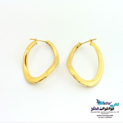 گوشواره طلا - طرح موج
