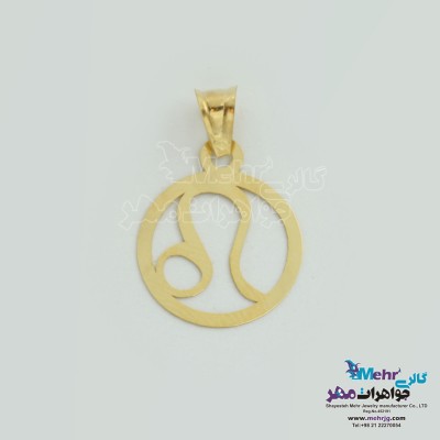 آویز طلا - طرح ماه تولد یونانی
