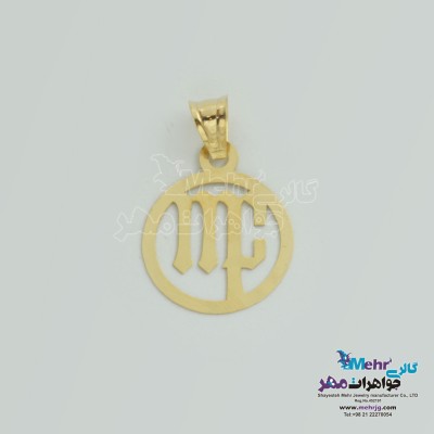 آویز طلا - طرح ماه تولد یونانی