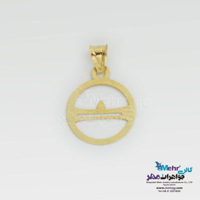 آویز طلا - طرح ماه تولد یونانی