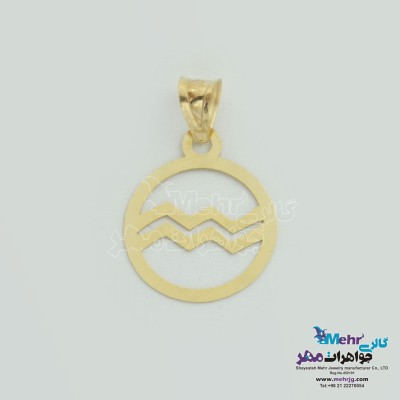 آویز طلا - طرح ماه تولد یونانی