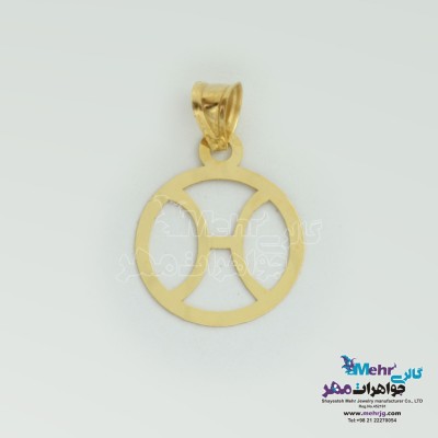 آویز طلا - طرح ماه تولد یونانی