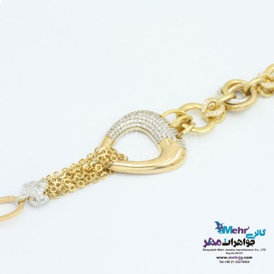 دستبند طلا - طرح هندسی