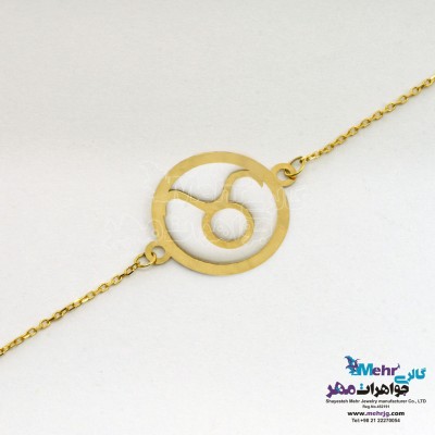 دستبند طلا - طرح ماه تولد اردیبهشت