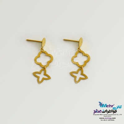 گوشواره طلا - طرح ون کلیف