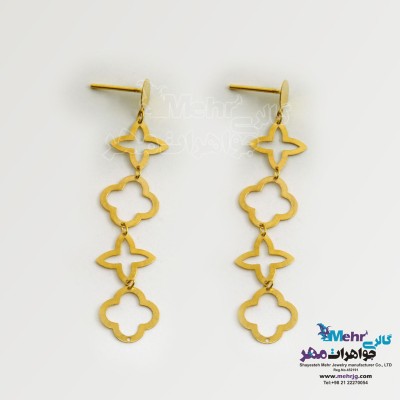 گوشواره طلا - طرح ون کلیف