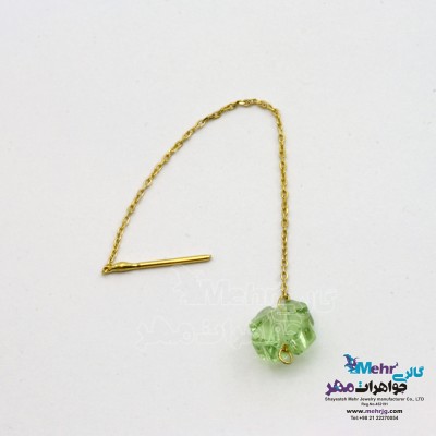 گوشواره طلا - سنگ سواروسکی گل
