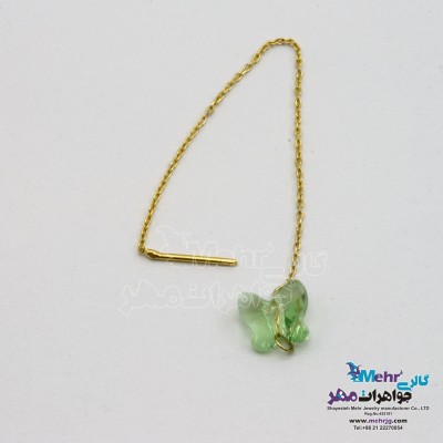 گوشواره طلا - سنگ سواروسکی پروانه