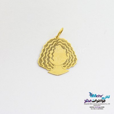 آویز طلا - طرح گیسو
