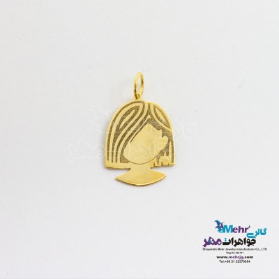 آویز طلا - طرح گیسو