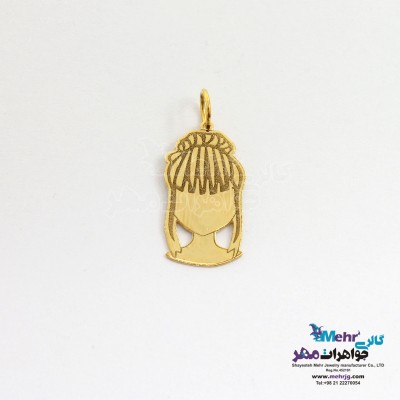 آویز طلا - طرح گیسو