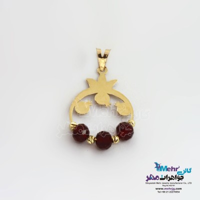آویز طلا - طرح انار