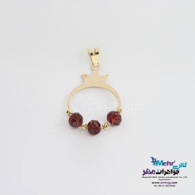 آویز طلا - طرح انار