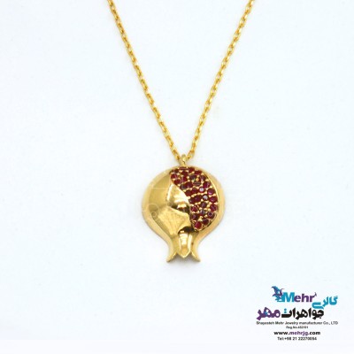 گردنبند طلا - طرح انار