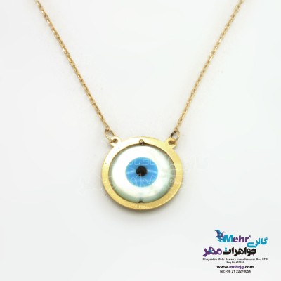 گردنبند طلا - طرح چشم نظر
