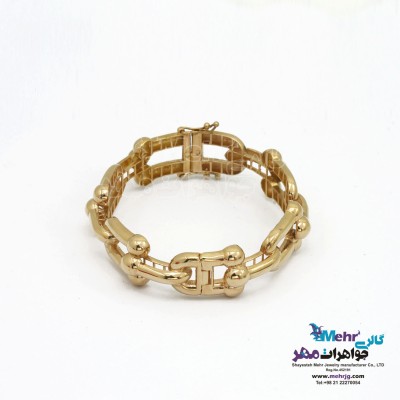 دستبند النگویی طلا - طرح تیفانی