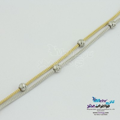 دستبند طلا - طرح گوی تراش