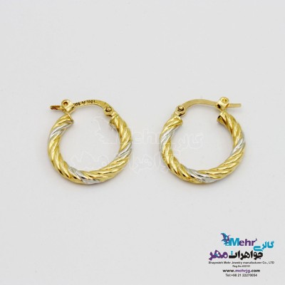 گوشواره طلا - طرح پیچک